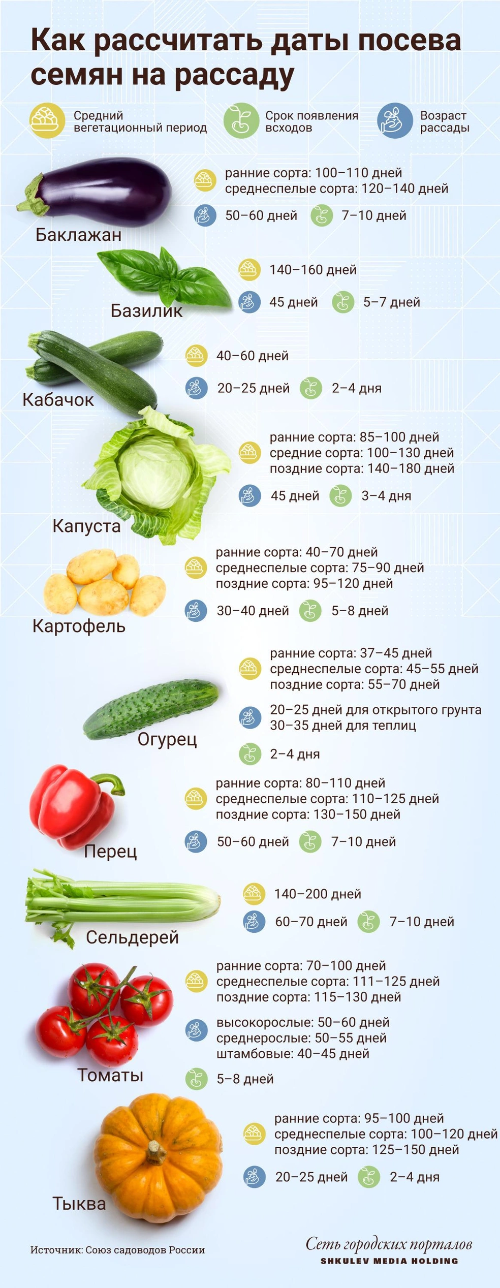 Когда сажать рассаду: определяем оптимальные сроки для разных культур